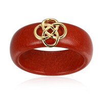 Anello in argento con Diaspro Rosso