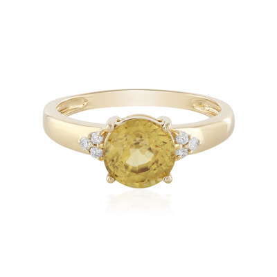 Anello in oro con Zircone Giallo (AMAYANI)