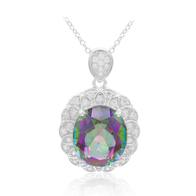Collana in argento con Quarzo Mistico