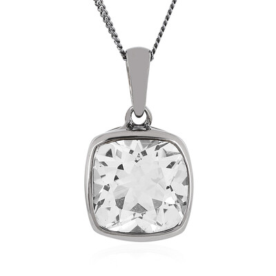 Collana in argento con Topazio Bianco