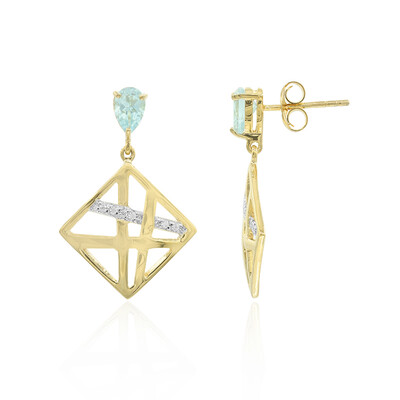Orecchini in argento con Topazio Blu Cielo