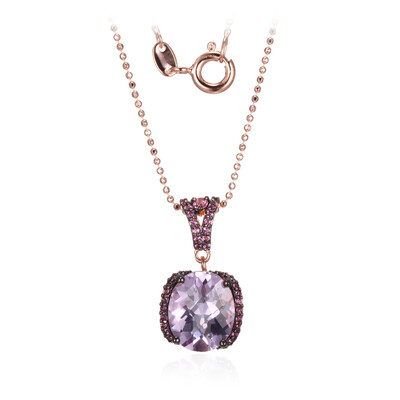 Collana in argento con Ametista Rose de France
