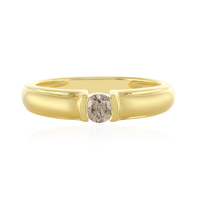 Anello in argento con Diamante Champagne I4
