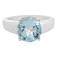 Anello in argento con Topazio Blu Cielo