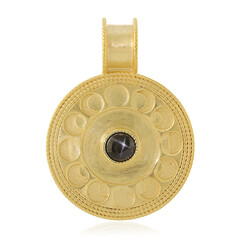 Ciondolo in argento con Diopside Stellato d'India