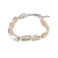 Bracciale in argento con Perla di Acqua Dolce (TPC)