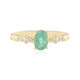 Anello in argento con Smeraldo Russo (Adela Silber)