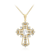 Collana in argento con Topazio Bianco