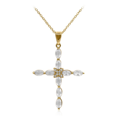 Collana in argento con Topazio Bianco