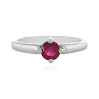 Anello in argento con Rubino del Madagascar