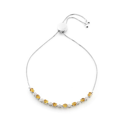 Bracciale in argento con Citrino