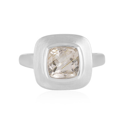 Anello in argento con Quarzo Rutilato (MONOSONO COLLECTION)