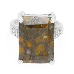 Anello in argento con Quarzo Dinosauro