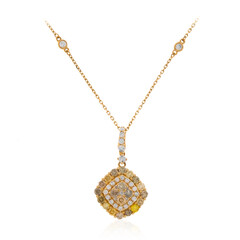 Collana in oro con Diamante Fancy SI2 (CIRARI)