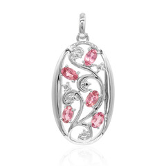 Ciondolo in argento con Tormalina Rosa (VIENNA 1903)