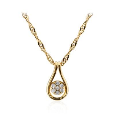 Collana in argento con Diamante I3 (I)