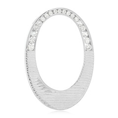 Ciondolo in argento con Topazio Bianco