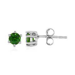 Orecchini in argento con Diopside Russo