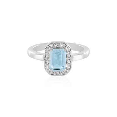 Anello in argento con Acquamarina