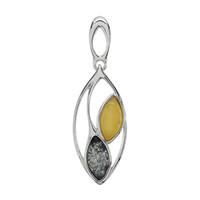 Ciondolo in argento con Ambra Baltica