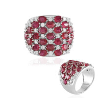 Anello in argento con Rubino del Madagascar