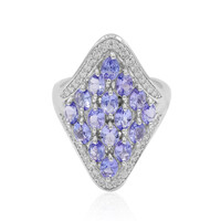 Anello in argento con Tanzanite