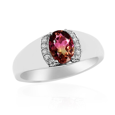 Anello in oro con Tormalina Bicolore (AMAYANI)