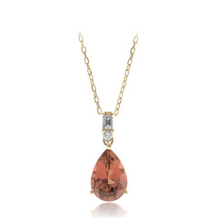 Collana in oro con Tormalina Neon del Congo (CIRARI)