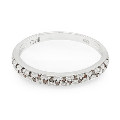 Anello placcato in platino con Diamante Fancy