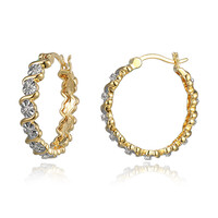 Orecchini in ottone con Diamante I3 (I) (Juwelo Style)