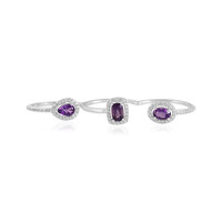 Anello in argento con Ametista Siberiana (de Melo)