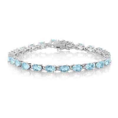 Bracciale in argento con Topazio Blu Cielo