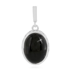 Ciondolo in argento con Diopside Stellato d'India