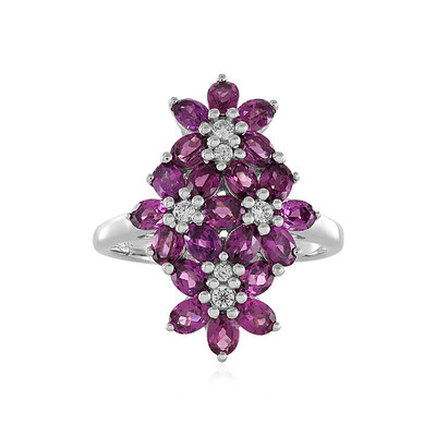 Anello in argento con Rodolite