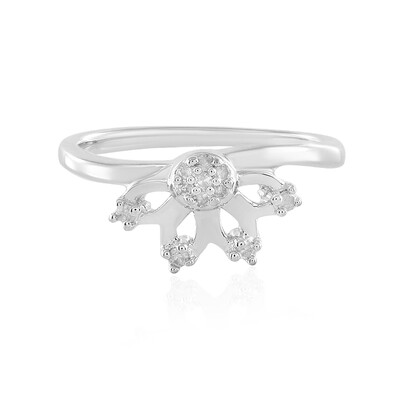 Anello in argento con Diamante I2 (I)
