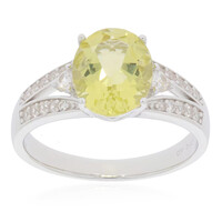 Anello in argento con Quarzo Ouro Verde