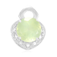 Ciondolo in argento con Prehnite