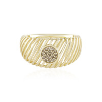 Anello in oro con Diamante Champagne I2 (Ornaments by de Melo)