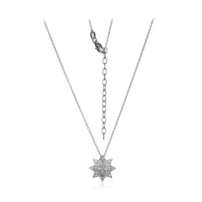 Collana in argento con Topazio Bianco