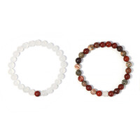 Bracciale con Diaspro Rosso