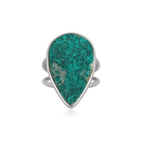 Anello in argento con Dioptasio