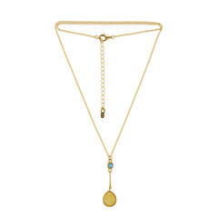 Collana in argento con Ambra Baltica