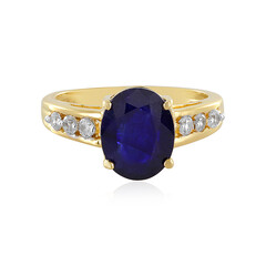 Anello in argento con Zaffiro Blu del Madagascar
