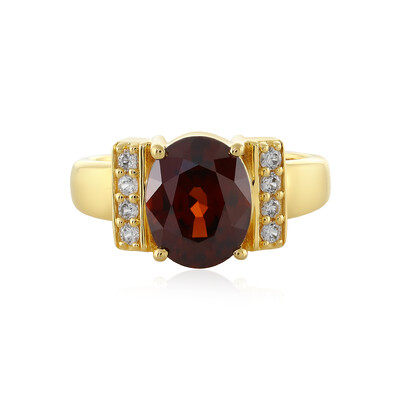 Anello in argento con Zircone Cognac