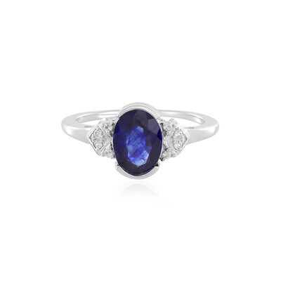 Anello in argento con Zaffiro Blu del Madagascar
