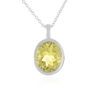 Collana in argento con Quarzo Limone