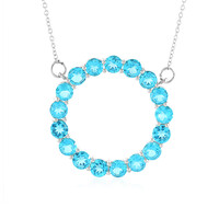Collana in argento con Topazio Paraiba
