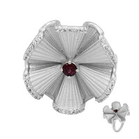 Anello in argento con Rodolite