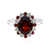 Anello in argento con Granato d’India