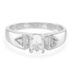 Anello in argento con Goshenite